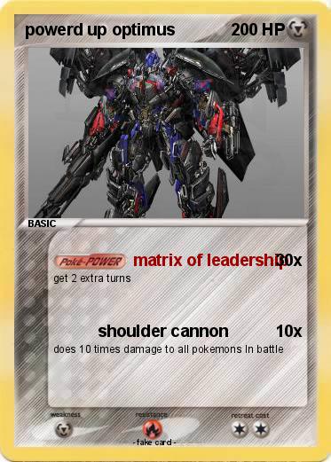 Pokemon powerd up optimus