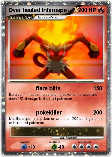 Pokemon Over heated Infernape