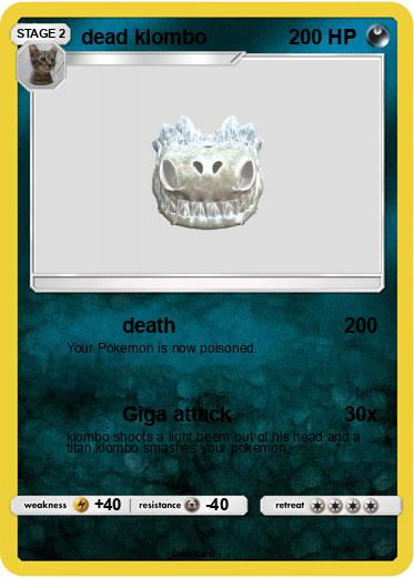 Pokemon dead klombo