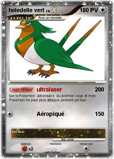 Pokemon heledelle vert