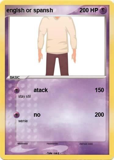 Pokemon englsh or spansh