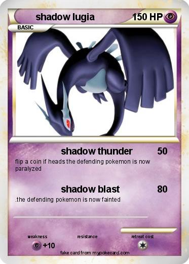 Pokemon shadow lugia