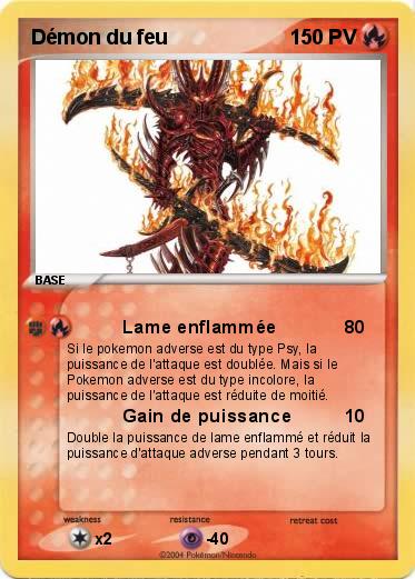 Pokemon Démon du feu