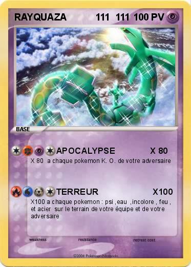 Pokemon RAYQUAZA           111  111 