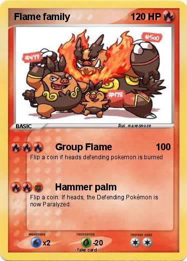 Pokemon Flame family