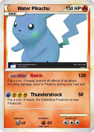 Pokemon Water Pikachu