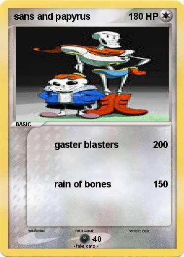 Pokemon sans and papyrus