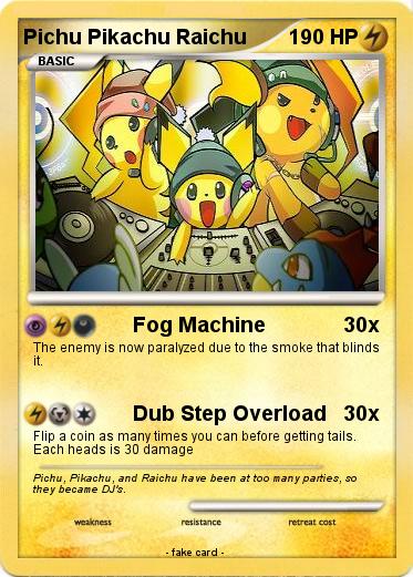 Pokemon Pichu Pikachu Raichu