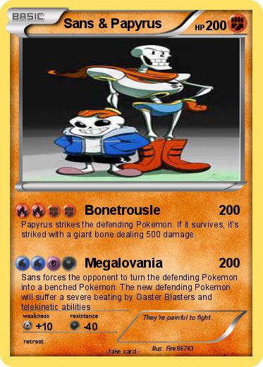 Pokemon Sans & Papyrus
