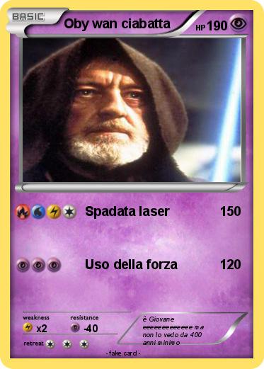 Pokemon Oby wan ciabatta