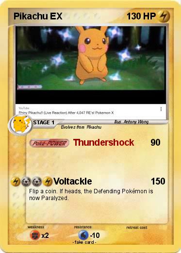 Pokemon Pikachu EX