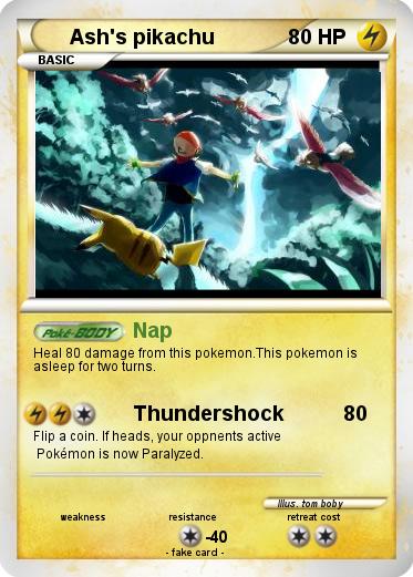 Pokemon Ash's pikachu