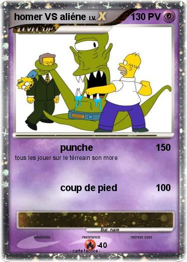 Pokemon homer VS aliéne