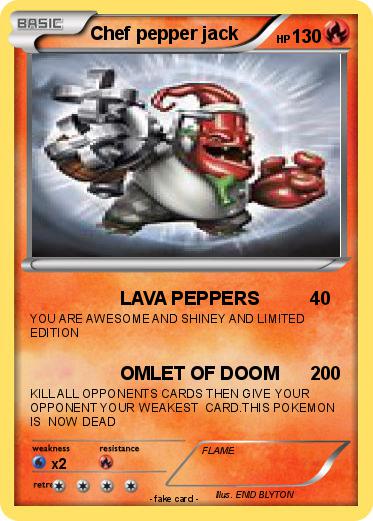 Pokemon Chef pepper jack