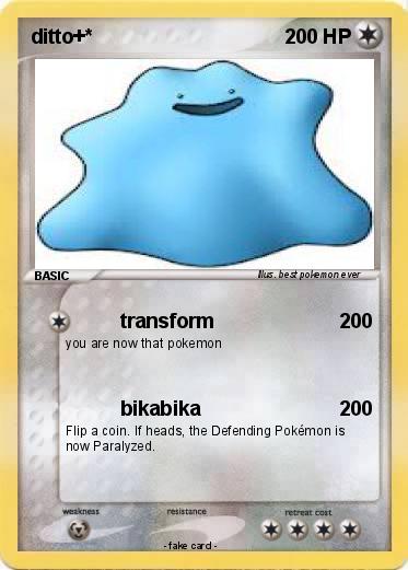 Pokemon ditto+*