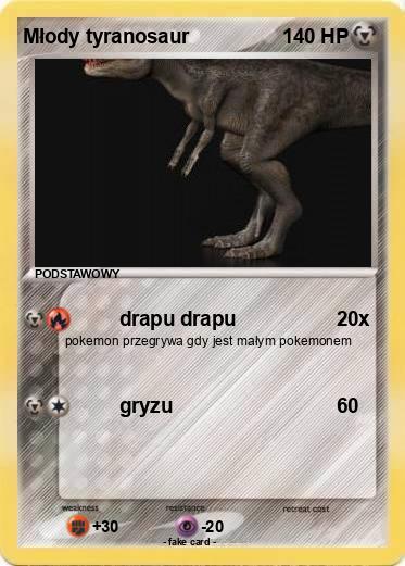 Pokemon Młody tyranosaur