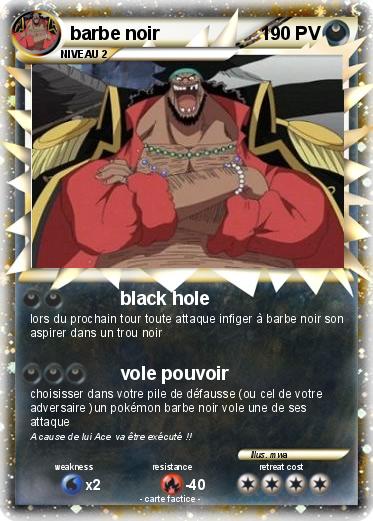 Pokemon barbe noir