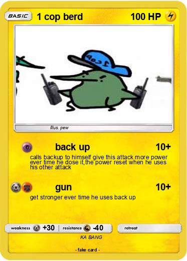 Pokemon 1 cop berd