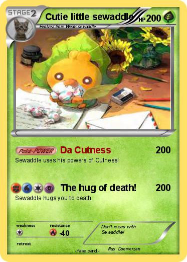Pokemon Cutie little sewaddle