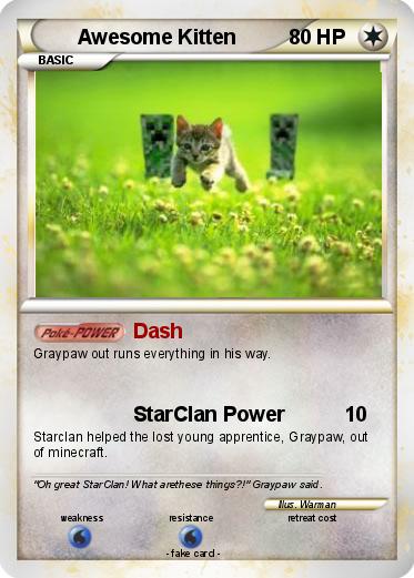 Pokemon Awesome Kitten