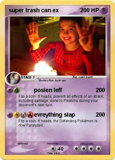 Pokemon super trash can ex