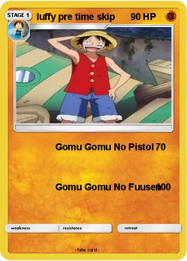 Pokemon luffy pre time skip