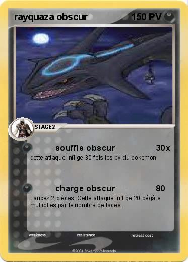 Pokemon rayquaza obscur