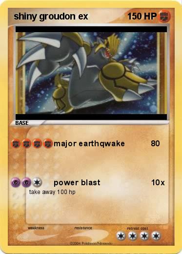 Pokemon shiny groudon ex