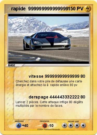 Pokemon    rapide  999999999999999                                                                   15000000000