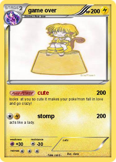 Pokemon game over