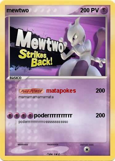 Pokemon mewtwo