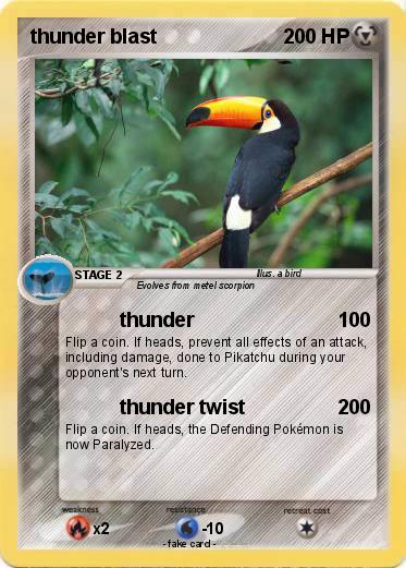 Pokemon thunder blast