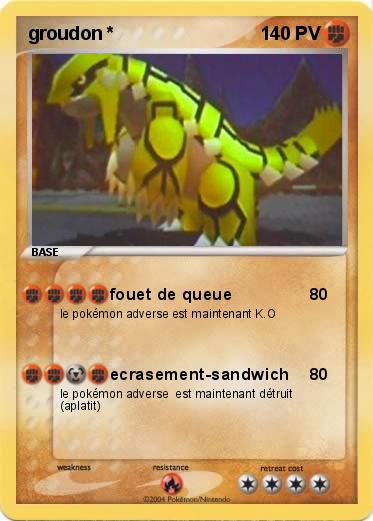 Pokemon groudon *