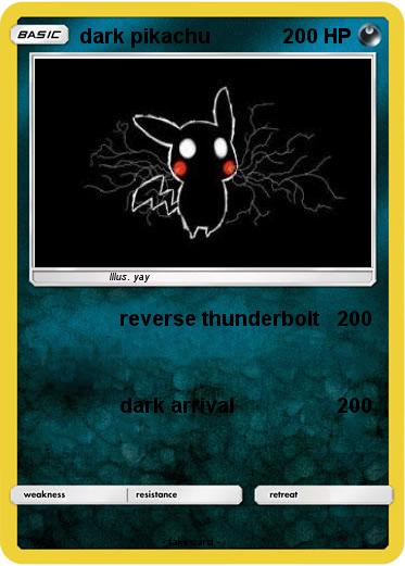 Pokemon dark pikachu