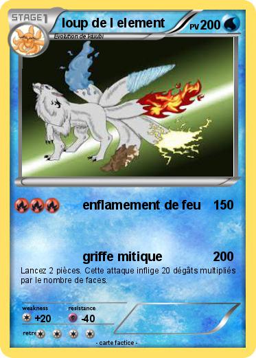 Pokemon loup de l element
