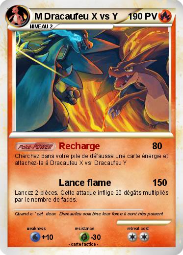 Pokemon M Dracaufeu X vs Y