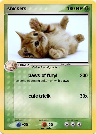 Pokemon snickers