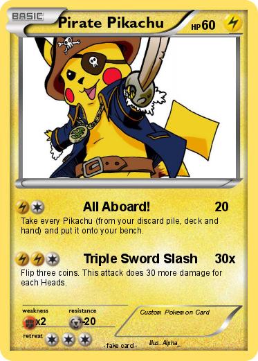 Pokemon Pirate Pikachu