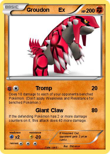 Pokemon Groudon      Ex