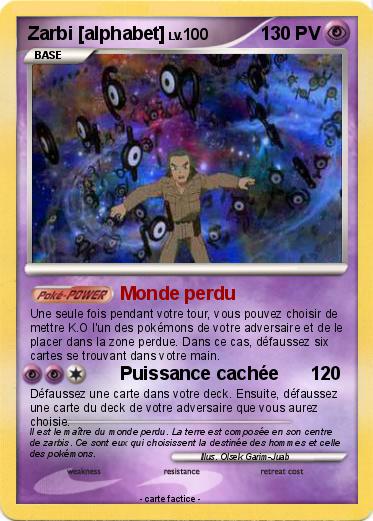 Pokemon Zarbi [alphabet]