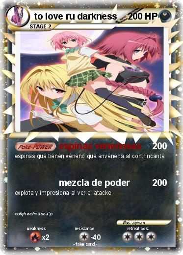 Pokemon to love ru darkness