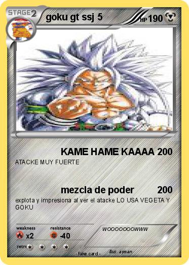Pokemon goku gt ssj 5