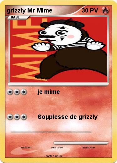 Pokemon grizzly Mr Mime