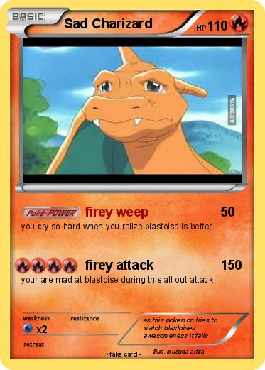 Pokemon Sad Charizard