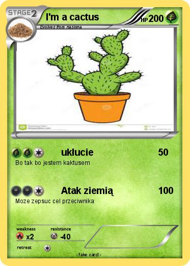 Pokemon I'm a cactus