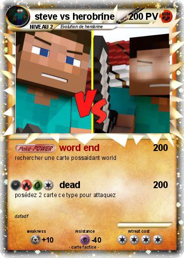 Pokemon steve vs herobrine