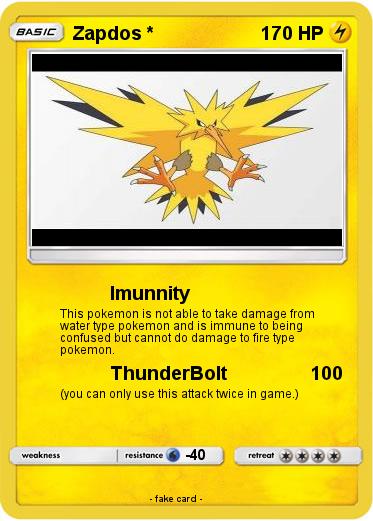 Pokemon Zapdos *