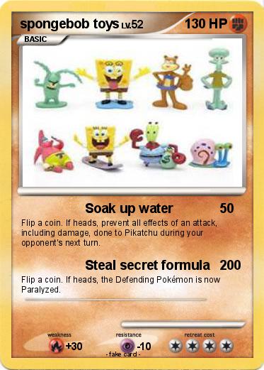 Pokemon spongebob toys