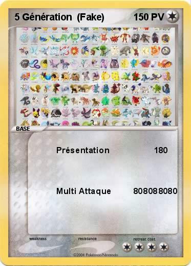 Pokemon 5 Génération  (Fake)