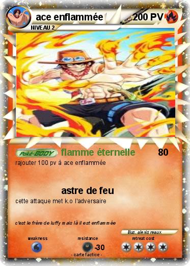 Pokemon ace enflammée